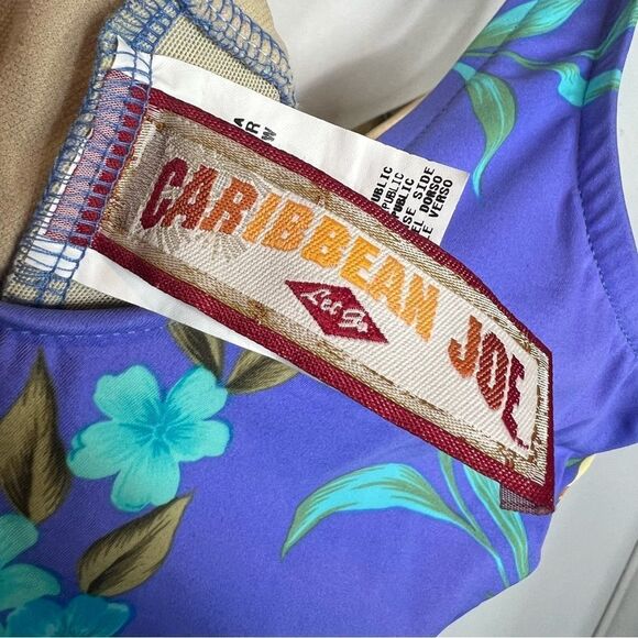 Caribbean Joe floral one piece bathing suit new white tags - Picture 6 of 8